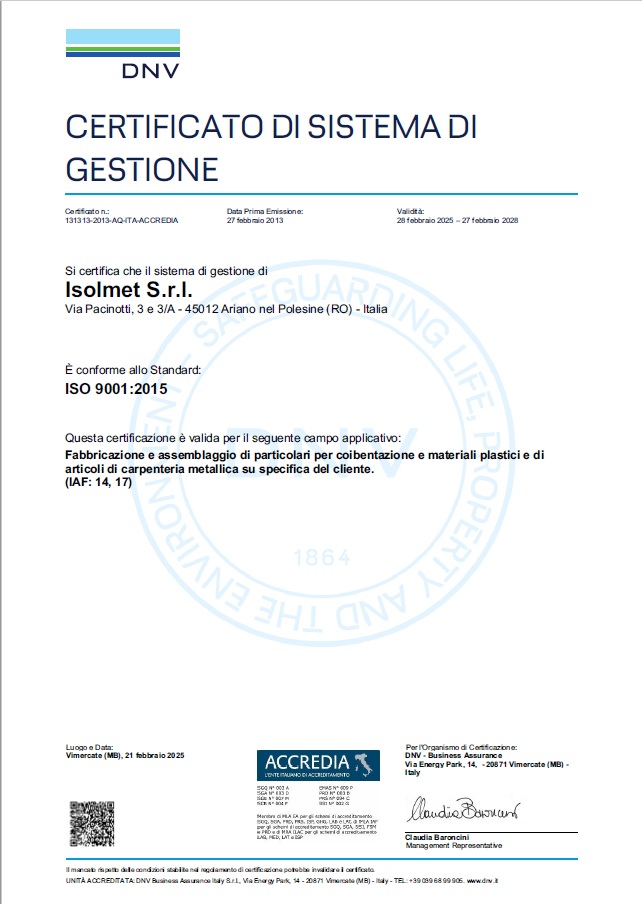 Certificazione ISO 9001